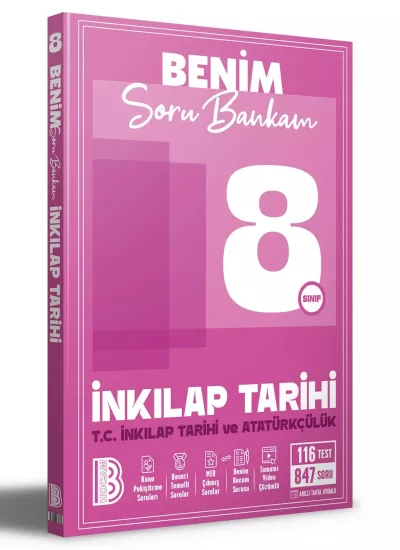 8. Sınıf İnkılap Tarihi Benim Soru Bankam Benim Hocam Yayınları
