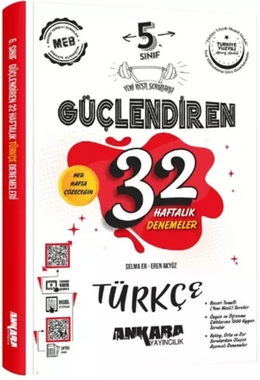 5. Sınıf Türkçe Güçlendiren 32 Haftalık Denemeleri Ankara Yayıncılık - Hemen Satın Al