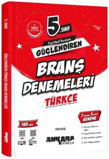 5. Sınıf Türkçe Güçlendiren Branş Denemeleri Ankara Yayıncılık - Hemen Satın Al