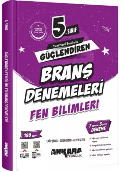5. Sınıf Fen Bilimleri Güçlendiren Branş Denemeleri Ankara Yayıncılık - Hemen Satın Al