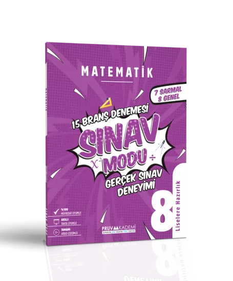 8. Sınıf Matematik Sınav Modu Branş Denemesi Pruva Akademi