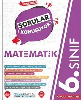 6. Sınıf Matematik Sorular Konuşuyor Soru Bankası Pruva Akademi - Hemen Satın Al