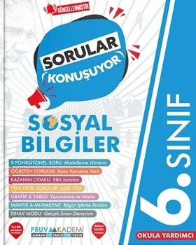 6. Sınıf Sosyal Bilgiler Sorular Konuşuyor Soru Bankası Pruva Akademi - Hemen Satın Al