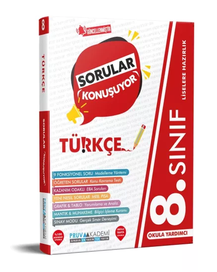 8. Sınıf Türkçe Sorular Konuşuyor Pruva Akademi