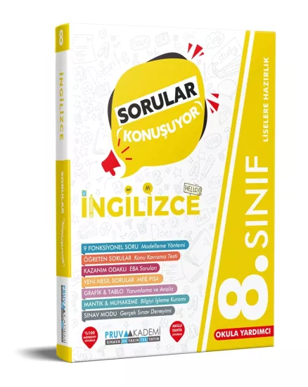 8. Sınıf İngilizce Sorular Konuşuyor Pruva Akademi