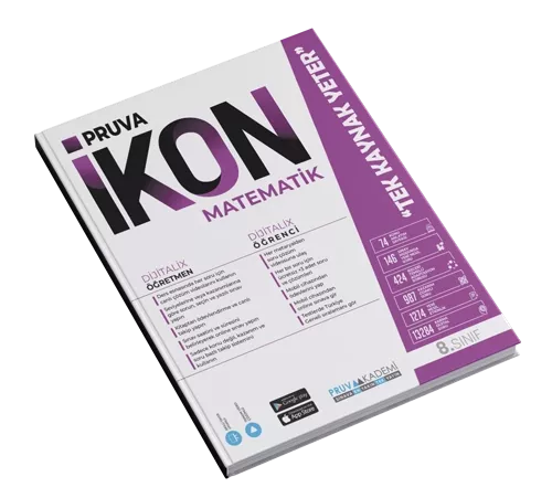 8. Sınıf Matematik İkon Etkinlikli Soru Bankası Pruva Akademi