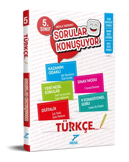 5. Sınıf Türkçe Sorular Konuşuyor Soru Bankası Pruva Akademi