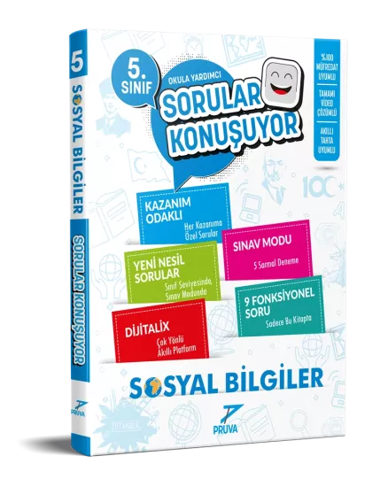 5. Sınıf Sosyal Bilgiler Sorular Konuşuyor Soru Bankası Pruva Akademi