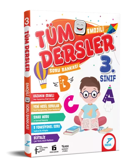 3. Sınıf Tüm Dersler Emojili Soru Bankası Pruva Akademi