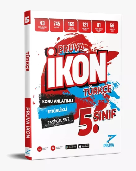 5. Sınıf Türkçe İkon Konu Anlatımlı Fasikül Set Pruva Akademi