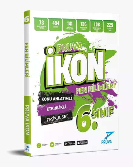 6. Sınıf Fen Bilimleri İkon Konu Anlatımlı Fasikül Set Pruva Akademi