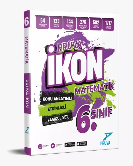 6. Sınıf Matematik İkon Konu Anlatımlı Fasikül Set Pruva Akademi