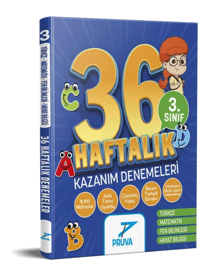 3. Sınıf 36 Haftalık Denemeler Pruva Akademi