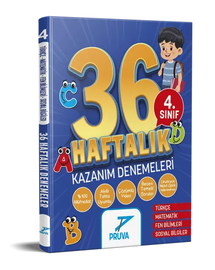 4. Sınıf 36 Haftalık Denemeler Pruva Akademi