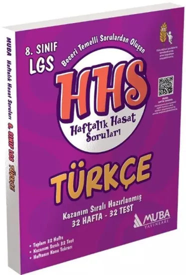 8. Sınıf Türkçe Haftalık Hasat Soruları Muba Yayınları - Hemen Satın Al