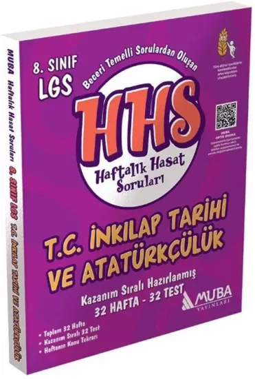 8. Sınıf T.C. İnkılap Tarihi ve Atatürkçülük Haftalık Hasat Soruları Muba Yayınları - Hemen Satın Al