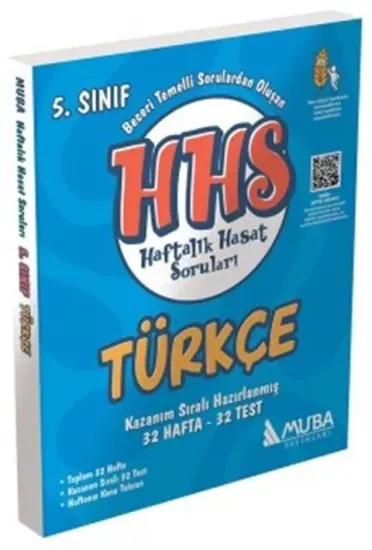 5. Sınıf Türkçe Haftalık Hasat Soruları Muba Yayınları - Hemen Satın Al