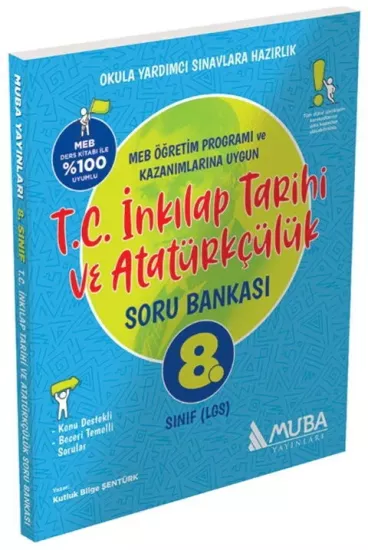 8. Sınıf T.C İnkılap Tarihi ve Atatürkçülük Soru Bankası Muba Yayınları - Hemen Satın Al