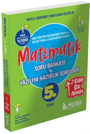 5. Sınıf Matematik Soru Bankası Yazılıya Hazırlık Soruları Muba Yayınları - Hemen Satın Al