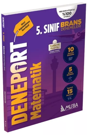 5. Sınıf Deneport Matematik Branş Denemesi Muba Yayınları - Hemen Satın Al