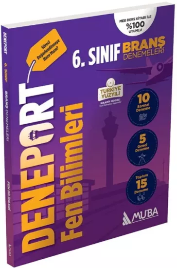 6. Sınıf Deneport Fen Bilimleri Branş Denemesi Muba Yayınları - Hemen Satın Al