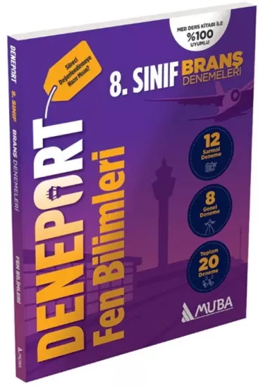 8. Sınıf Deneport Fen Bilimleri Branş Denemesi Muba Yayınları - Hemen Satın Al
