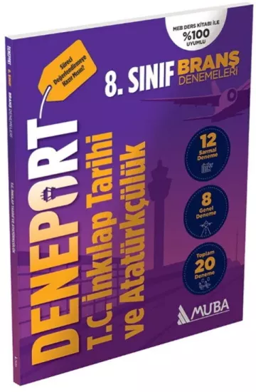 8. Sınıf Deneport T.C İnkılap Tarihi ve Atatürkçülük Branş Denemesi Muba Yayınları - Hemen Satın Al