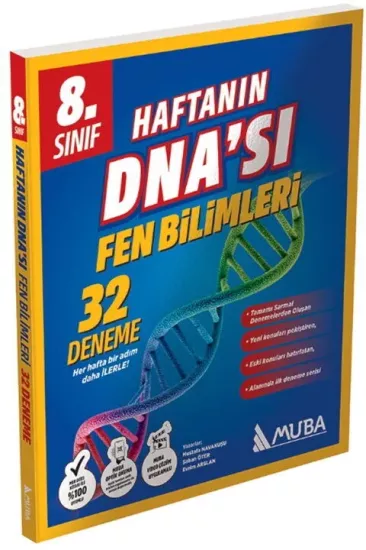 8. Sınıf Fen Bilimleri Haftanın DNA sı 32 li Deneme Muba Yayınları - Hemen Satın Al