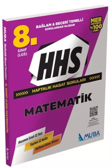 8. Sınıf Matematik Haftalık Hasat Soruları Muba Yayınları - Hemen Satın Al