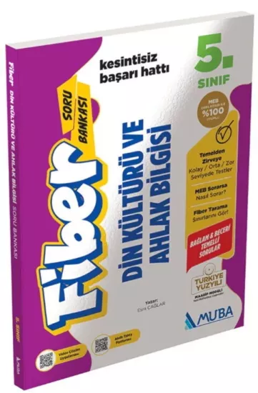 5. Sınıf Din Kültürü ve Ahlak Bilgisi Fiber Soru Bankası Muba Yayınları - Hemen Satın Al