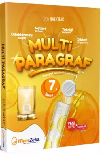 7. Sınıf Multi Paragraf Soru Bankası Hiper Zeka Yayınları