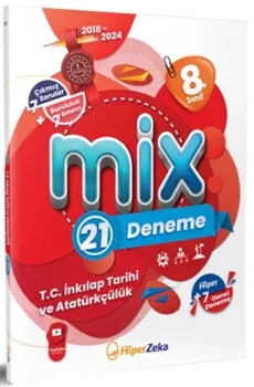 8. Sınıf T.C. İnkılap Tarihi ve Atatürkçülük Mix 21 Deneme Hiper Zeka Yayınları - Hemen Satın Al