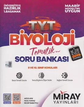 TYT Biyoloji Maarif Model Tematik Soru Bankası Miray Yayınları - Hemen Satın Al