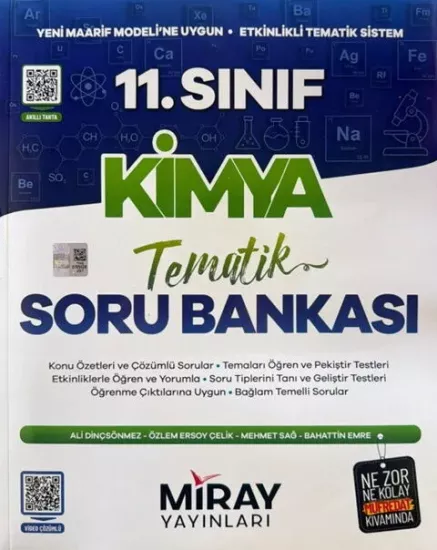 11. Sınıf Kimya Tematik Soru Bankası Miray Yayınları - Hemen Satın Al