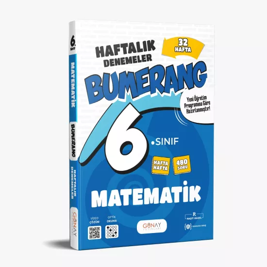 6. Sınıf Matematik Bumerang 32 Haftalık Denemeleri Günay Yayınları