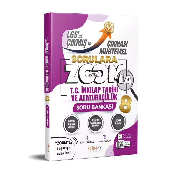 8. Sınıf LGS Zoomla İnkılap Tarihi Muhtemel Sorular Günay Yayınları