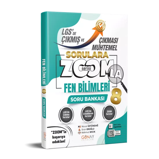 8. Sınıf LGS Zoomla Fen Bilimleri Muhtemel Sorular Günay Yayınları