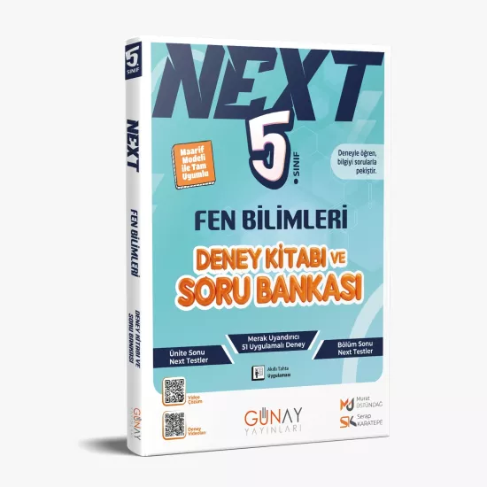 5. Sınıf Fen Bilimleri Next Deney Kitabı ve Soru Bankası Günay Yayınları