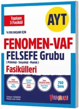 Fenomen Okul Yayınları AYT VAF Felsefe Fasikülleri Seti Fenomen Yayınları - Hemen Satın Al