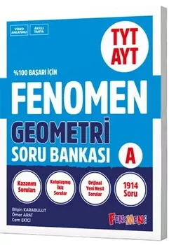 Fenomen Okul Yayınları TYT AYT Geometri A Soru Bankası Fenomen Yayınları - Hemen Satın Al