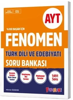 Fenomen Okul Yayınları AYT Türk Dili ve Edebiyatı Soru Bankası Fenomen Yayınları - Hemen Satın Al