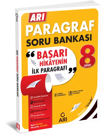 8. Sınıf Arı Paragraf Kitabı Arı Yayıncılık