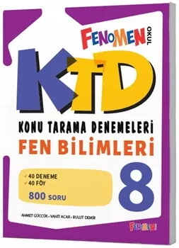 Fenomen Okul Yayınları 8. Sınıf Fen Bilimleri Konu Tarama Denemeleri Fenomen Yayınları - Hemen Satın Al
