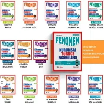 Fenomen Okul Yayınları 8. Sınıf Türkçe Kurumsal Fasikülleri Fenomen Yayınları - Hemen Satın Al