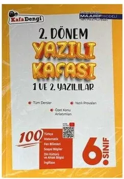Kafa Dengi Yayınları 6. Sınıf 2. Dönem Yazılı Kafası Kafadengi Yayınları - Hemen Satın Al