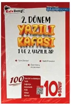Kafa Dengi Yayınları 10. Sınıf 2. Dönem Yazılı Kafası Kafadengi Yayınları - Hemen Satın Al