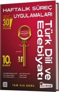 Kafa Dengi Yayınları 10. Sınıf Türk Dili ve Edebiyatı Haftalık Süreç Uygulamalar Kafadengi Yayınları - Hemen Satın Al