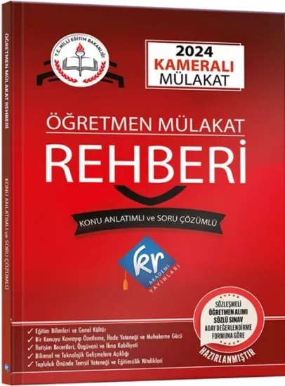 KR Akademi 2024 MEB Öğretmen Kameralı Mülakat Rehberi KR Akademi Yayınları - Hemen Satın Al