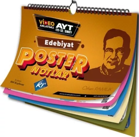 KR Akademi AYT Edebiyat Poster Notlar KR Akademi Yayınları - Hemen Satın Al