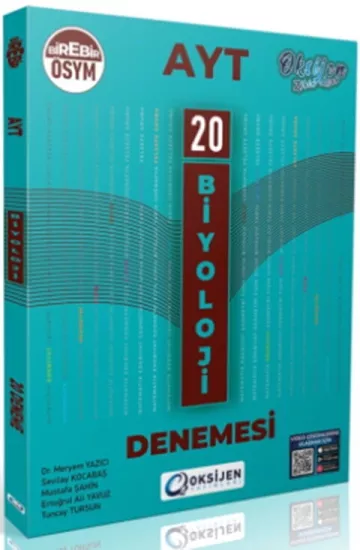 AYT Biyoloji 15 Deneme Oksijen Yayınları - Hemen Satın Al